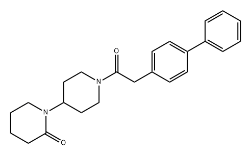 1'-(2-{[1,1'-biphenyl]-4-yl}acetyl)-[1,4'-bipiperidin]- 2-one Structure