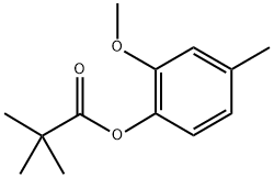 2-methoxy-4-methylphenyl pivalate Structure