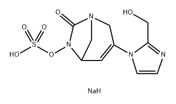 sodium 3-(2-(hydroxymethyl)-1H-imidazol-1-yl)-7-oxo-1,6-diazabicyclo[3.2.1]oct-3-en-6-yl sulfate Structure