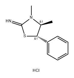 L-threo-2-imino-3,4-dimethyl-5-phenylthiazolidine monohydrochloride  Structure