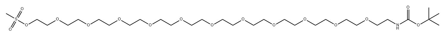 Boc-NH-PEG12-Ms Structure