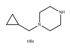 Piperazine, 1-(cyclopropylmethyl)-, hydrobromide (1:1) Structure