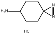 1,2-diazaspiro[2.5]oct-1-en-6-amine hydrochloride Structure