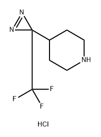 4-[3-(trifluoromethyl)-3H-diazirin-3-yl]piperidine hydrochloride Structure