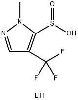 lithium(1+) ion 1-methyl-4-(trifluoromethyl)-1H-pyrazole-5-sulfinate Structure