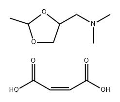 1,3-Dioxolane-4-methanamine, N,N,2-trimethyl-, (2Z)-2-butenedioate (1:1) Structure