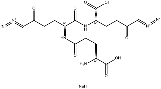 L-Norleucine, 6-diazo-N-(6-diazo-N-L-γ-glutamyl-5-oxo-L-norleucyl)-5-oxo-, monosodium salt (9CI) Structure