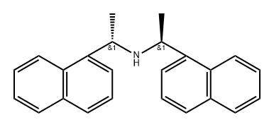 1-Naphthalenemethanamine, α-methyl-N-[(1S)-1-(1-naphthalenyl)ethyl]-, (αS)- Structure