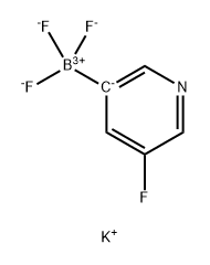 Potassium 5-fluoropyridine-3-trifluoroborate 구조식 이미지