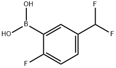 (5-(Difluoromethyl)-2-fluorophenyl)boronic acid Structure