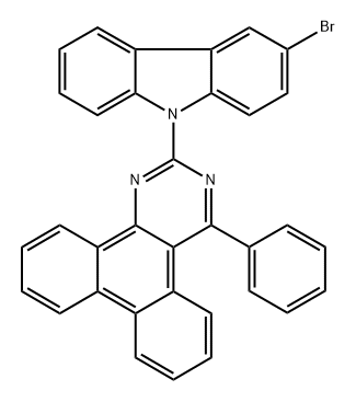 2-(3-Bromo-9H-carbazol-9-yl)-4-phenyldibenzo[f,h]quinazoline Structure