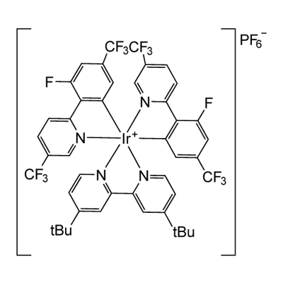 Ir[FCF3(CF3)ppy]2(dtbbpy)PF6 Structure