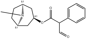 Benzeneacetic acid, α-formyl-, (3-endo)-8-methyl-8-azabicyclo[3.2.1]oct-3-yl ester 구조식 이미지