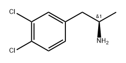 (R)-1-(3,4-Dichlorophenyl)propan-2-amine 구조식 이미지