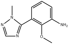 2-methoxy-3-(1-methyl-1H-1,2,4-triazol-5-yl)aniline Structure