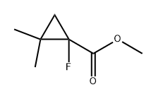 Methyl 1-Fluoro-2,2-dimethylcyclopropanecarboxylate 구조식 이미지