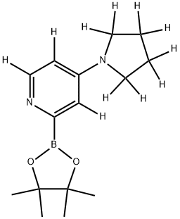 4-(Pyrrolidinopyridine-d11)-2-boronic acid pinacol ester Structure