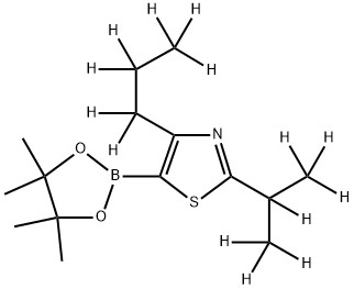 [4-(n-Propyl)-2-(iso-propyl)-d14]-thiazole-5-boronic acid pinacol ester 구조식 이미지