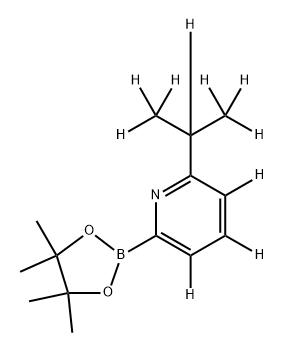 6-[(iso-Propyl)pyridine-d10]-2-boronic acid pinacol ester 구조식 이미지