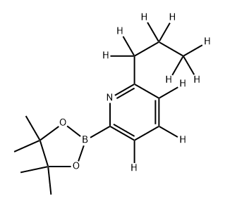 6-[(n-Propyl)pyridine-d10]-2-boronic acid pinacol ester 구조식 이미지