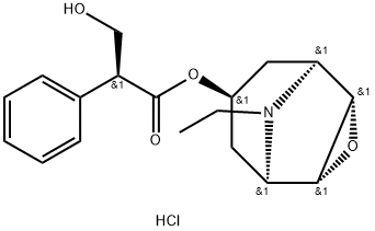 N-Ethylnorhyoscine Hydrochloride 구조식 이미지