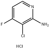 2-Pyridinamine, 3-chloro-4-fluoro-, hydrochloride (1:1) Structure