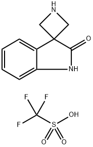 1',2'-dihydrospiro[azetidine-3,3'-indole]-2'-one trifluoromethanesulfonic acid Structure