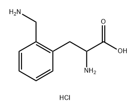 2-amino-3-(2-(aminomethyl)phenyl)propanoic acid hydrochloride Structure