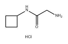 Acetamide, 2-amino-N-cyclobutyl-, hydrochloride (1:1) Structure