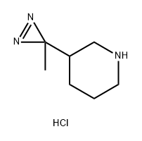 3-(3-methyl-3H-diazirin-3-yl)piperidine hydrochloride Structure