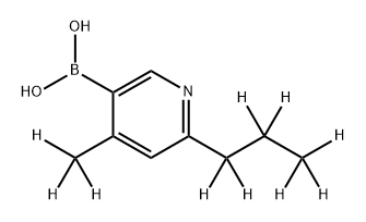 [4-Methyl-6-(n-propyl)-d10]-pyridine-3-boronic acid 구조식 이미지