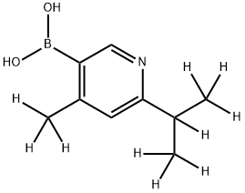 [4-Methyl-6-(iso-propyl)-d10]-pyridine-3-boronic acid 구조식 이미지