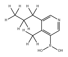 [4-Methyl-5-(n-propyl)-d10]-pyridine-3-boronic acid Structure