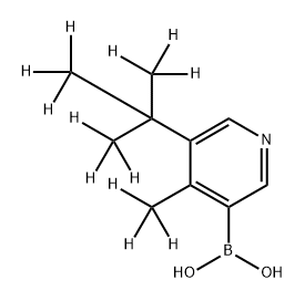 [4-Methyl-5-(tert-butyl)-d12]-pyridine-3-boronic acid 구조식 이미지