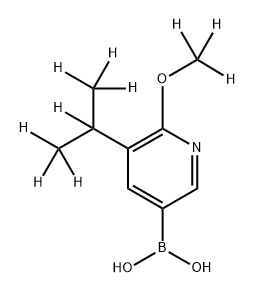 [5-(iso-Propyl)-6-methoxy-d10)-pyridine-3-boronic acid Structure