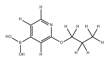 2-[(n-Propoxy)pyridine-d10]-4-boronic acid 구조식 이미지