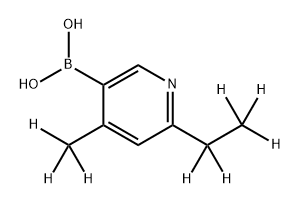 (4-Methyl-6-ethyl-d8)-pyridine-3-boronic acid Structure