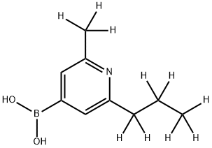 [2-Methyl-6-(n-propyl)-d10]-pyridine-4-boronic acid Structure