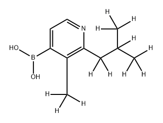 [2-(iso-Butyl)-3-methyl-d12]-pyridine-4-boronic acid Structure