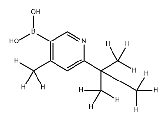 [4-Methyl-6-(tert-butyl)-d12]-pyridine-3-boronic acid 구조식 이미지