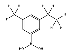 (3-Methyl-5-ethyl-d8)-phenylboronic acid 구조식 이미지