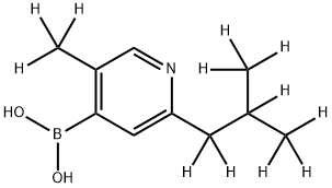 [3-Methyl-6-(iso-butyl)-d12]-pyridine-4-boronic acid 구조식 이미지