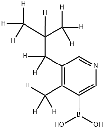 [4-Methyl-5-(iso-butyl)-d12]-pyridine-3-boronic acid Structure