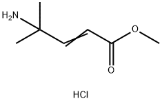 methyl (2E)-4-amino-4-methylpent-2-enoate hydrochloride Structure