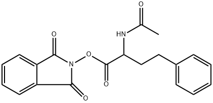 Benzenebutanoic acid, α-(acetylamino)-, 1,3-dihydro-1,3-dioxo-2H-isoindol-2-yl ester Structure