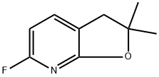 6-Fluoro-2,2-dimethyl-2,3-dihydrofuro[2,3-b]pyridine 구조식 이미지