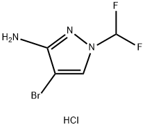 4-bromo-1-(difluoromethyl)-1H-pyrazol-3-amine Structure