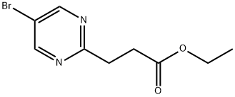 Ethyl 3-(5-bromopyrimidin-2-yl)propanoate Structure