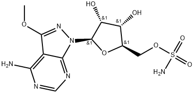 1H-Pyrazolo[3,4-d]pyrimidin-4-amine, 1-[5-O-(aminosulfonyl)-β-D-ribofuranosyl]-3-methoxy- Structure