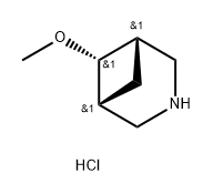 3-Azabicyclo[3.1.1]heptane, 6-methoxy-, hydrochloride (1:1), (1R,5S)-rel- Structure